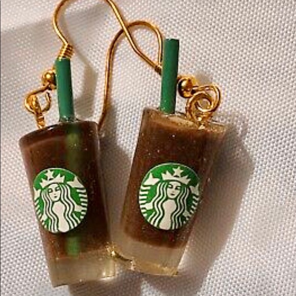 COPY - Whimsical Cute Starbucks Iced Coffee Earrings - Picture 3 of 5